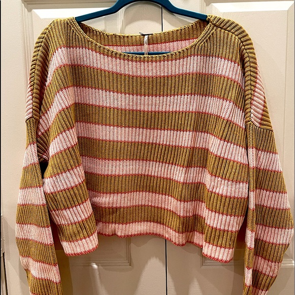 Free People Sweaters - Free People freshly squeezed contrast sweater